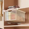 Caja de Almacenamiento para Ropa Interior, Canasta Organizadora Tres en Uno para Prendas Íntimas y Calcetines, Cajón Colgante Tipo Cesta Deslizante para Armario, Divisor de Gabinete para Dormitorio