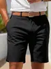 Exportación Transfronteriza Populares Europeos y Americanos Pantalones Cortos de Traje de Negocios para Hombre Verano 2025 Nuevos Pantalones Casuales de Cinco Puntos 8757