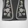 Venta al por mayor de Ropa de Mujer de Comercio Exterior Lista para Usar del Fabricante Moda Casual sin Mangas Bordada Chaleco Chaleco Primavera 2025
