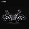 Pendientes de Cristal Cisne Nuevo Diosa Corea del Sur Pendientes de Micro Pedrería Moda Elegante para Mujer Pendientes Largos Versátiles