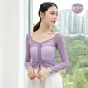 Descuento de liquidación cuello en V cordón gasa ropa de práctica de ballet y danza gasa