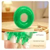 Juego de Pelotas Sonoras Espinosas de TPR para Mascotas, Gatos y Perros, Limpieza Dental, Duradero, Juguete de Alta Elasticidad, Suministros Interactivos para Aliviar el Aburrimiento