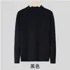 Suéter Pulôver Simples Retrô Japonês 2026 Gola Alta Meia Manga Solto Versátil Casual Top Camisa Camada Base Quente Macia