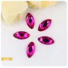 Brillantes Diamantes Irregulares de Fondo Plano Marquise Cristales Rhinestones Punta Trasera DIY Hechos a Mano Adhesivos Rhinestones Decoración de Teléfono Móvil Arte de Uñas Rhinestones