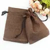 Fornecimento direto transfronteiriço de sacos tipo sachê, sacos com cordão para armazenamento de grãos de café e sacos de embalagem com cordão à prova de poeira para itens culturais e decorativos no atacado