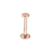 Barra redonda de acero inoxidable 316L tipo tapón para piercing de labio, pendiente de oreja, pendiente de nariz, joyería para piercing de 0.8-1.2 mm de grosor