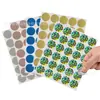 Pegatinas Redondas de Rascar de 1 Pulgada Transfronterizas Película para Rascar Tarjeta de Rascar Juego de Rascar Premio Evento de Fiesta 25mm30/