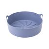 Nueva Cesta de Silicona de Grado Alimenticio Transfronteriza para Freidora de Aire Redonda de Orejas Cortas Revestimiento de Bandeja para Hornear de Silicona para Freidora de Aire