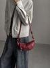 Bolsa Croissant de Nicho Nova Moda Couro Genuíno Bolsa de Axila 2025 Ombro Único Macia Bolsa Feminina Couro de Cabra Bolsa Transversal