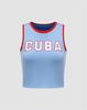 Chaleco con estampado de letras y top de tubo Y2G de moda transfronteriza europea y americana, estilo callejero con personalidad, chaleco ajustado y sexy para el ombligo.