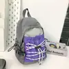 Mochila Leve para Esportes ao Ar Livre, Mochila para Viagens de Curta Distância, Mochila Casual Impermeável Versátil em Blocos de Cor, Mochila Escolar para Homens e Mulheres