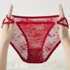Explosions Ropa Interior de Encaje para Mujer Estilo Japonés Girly Elegante Cinturón Delgado Hueco Alta Elasticidad Transpirable Ropa Interior para Mujer 60301