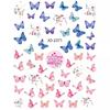 Adesivos de Arte de Unha Borboleta Primavera 2024 Novos Atacado Adesivos de Unha Borboleta Pequena Colorida Decoração Meia Borboleta