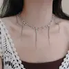 Collar con Anillo de Zirconia de Temperamento para Mujer Cadena de Clavícula Personalizada Nuevo Estilo Caliente 2025 Lujo Accesible Nicho Collar de Gama Alta