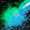 Lantejoulas que Brilham no Escuro Glitter Nail Art DIY Lantejoulas Sonhadoras Fluxo Misto Glitter Multicor Tartaruga Luminescente Noturna