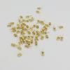Material diy 14K paquete Oro tornillo autorroscante ojo de oveja clavo angular ojo de oveja collar perla de agua dulce accesorios de piedra natural
