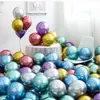 Set de Globos Set de Color Metálico Engrosado Actividad de Fiesta Escena de Centro Comercial Decoración de Cumpleaños Globos con Lentejuelas