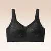 Sujetador push-up estilo chino para mujer, estilo fino de verano, para busto pequeño, moldeador, copa fija, cobertura total, sujetador base líquido