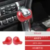 Adecuado para 15-21 Ford Mustang Mustamg patrón de fibra de carbono ABS cabeza de palanca de cambios cubierta de palanca de cambios modificación interior