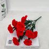 Flores Cravo Haste de Grama Aquática Multi-Cabeças em Estoque para Venda por Atacado Mesa de Sala de Estar Decoração de Casa Flores de Seda de Haste Única Arranjo Floral Artificial