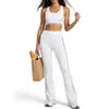 Conjunto de Yoga 2026 Cintura Alta Levanta Bumbum Linhas Color Block Roupas Esportivas Fitness para Mulheres Ajustado Elástico Modelador Conjunto de Duas Peças