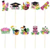 Jarrón decorativo para ceremonia de graduación de verano de Europa y América con inserción de tarjetas, arreglo de ambiente de temporada de graduación de Hawái, jarrón enchufable