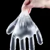 Luvas Transparentes Descartáveis Luvas Espessas à Prova de Vazamento para Cozinha, Panificação, Catering, Luvas de Proteção Geral Doméstica