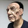 Máscara de PVC de terror de Halloween guion matar anciano anciana cara completa hombres y mujeres personalidad personaje bola de adulto