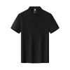 Camisa Polo de Seda de Amora Mesclada 220g, 40 Fios, com Gola, Roupa de Trabalho Feita Sob Medida, Camisa Cultural para Grupo, Roupa de Trabalho Bordada com Texto Impresso