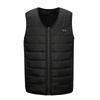 Chaleco calefactor inteligente Zona 12 cintura elástica retráctil encogible chaleco calefactor cuello en V impermeable algodón calefactor acolchado abrigo para hombre