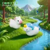 Nuevo ganso lindo transfronterizo unicornio animal pequeño lindo grano DIY decoraciones accesorios colgantes micro paisajismo pequeños adornos
