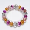 Melodías del Carril SurPulsera de Cristal Amarillo Torre de Cristal Natural para Mujer, Diseño de Moda, Pulsera de Lujo Ligero al por Mayor