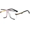 Gafas de Sol para Mujer Estilo Nuevo Transfronterizas Tendencia Estilo Europeo y Americano Montura Media Poligonales Moda Gafas de Sol M6281