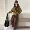 Conjunto de suéter de tricô casual para meninas, primavera e outono, novo estilo 2026, para crianças mais velhas, conjunto de duas peças estiloso e versátil para o final do outono
