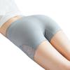 Pantalones Cortos de Encaje de Seguridad Anti-Exposición para Mujer, No se Enrollan, de Cintura Alta, Control de Abdomen, Levanta Glúteos, Panel de Algodón Jacquard Sin Costuras en la Entrepierna, Sin Costuras
