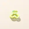 Presilha de Cabelo Colorida Nova Transfronteiriça 2,5cm em Formato de Coração, Mini Presilha Lateral de Garra, Presilha Fofa de Princesa para Franja