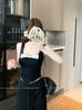 Camisole Sem Manga com Laço Feminina Verão 2025 Novo Curto Slim Slim Sem Manga Top Tendência