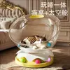 Nido para Gatos tipo Cápsula Espacial, Cama Universal para Gatos para Todas las Estaciones, Nido para Gatos, Nido para Dormir, Juguete para Gatos, Artefacto para Auto-Placer y Alivio del Aburrimiento, Suministros para Gatos