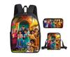 2021 Nueva Mochila Escolar Mágica Full House para Estudiantes Mochila de Poliéster Mochila Creativa Cómoda Bolso Estampado Estuche para Lápices