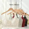 Nuevo sujetador de encaje francés 3602 con escote en V para mujeres con poco busto, top tipo tank top sexy push-up sin aros, sujetador con soporte lateral para el pecho