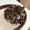 Estilo Coreano Nuevo Scrunchie de Tela Plisada Retro Perezoso Diseño de Nicho Accesorio para el Cabello de Alta Gama para Mujeres