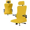Funda elástica dividida para silla de oficina, funda protectora para silla de ordenador, reposacabezas ergonómico, cojín de asiento, funda trasera, funda protectora contra el polvo