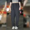 2026 Nuevos Pantalones Casuales de Seda Helada para Hombre, Pantalones Largos Elásticos Holgados Finos de Verano, Pantalones Frescos y Transpirables 891