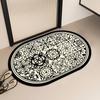 Alfombra Antideslizante de Baño de Lujo Ligero, Tapete Absorbente para Pies para Baño, Felpudo Resistente a la Suciedad para Entrada de Sala de Estar, Material de Tierra de Diatomeas