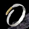 Pulsera de plumas retro de estilo étnico simple, abierta, moderna, para hombres y mujeres, mismo estilo, pulsera de hojas, joyería femenina
