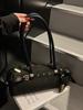Bolso de Bowling Vintage de Ante para Mujer Hebilla de Cinturón de Moda de Nicho Bolso Largo de Hombro Debajo del Brazo Bolso Estilo Baguette de Moda