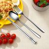 Conjunto de Louça Portátil 316 Aço Inox Panela de Colher Chopsticks Creme Caixa de Armazenamento de Vento Único Chopsticks Spoon