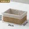 Cesta Organizadora de Sundries de Mesa Rattan Caixa de Armazenamento para Chaves Controle Remoto Cesta de Corda de Papel Cesta com Estrutura Trançada Cesta de Armazenamento para Lanches
