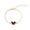 Pulsera de Moda Transfronteriza Europea y Americana para Mujer Joyería Simple Versátil Joyería Linda Mariposa Pulsera Ajustable Fabricante Venta al por Mayor