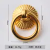 Vendas Diretas da Fábrica Transfronteiriças Gaveta de Amostras Redonda Única Antiga Liga Armário de Guarda-Roupa Decoração de Casa Puxador Bronze Dourado